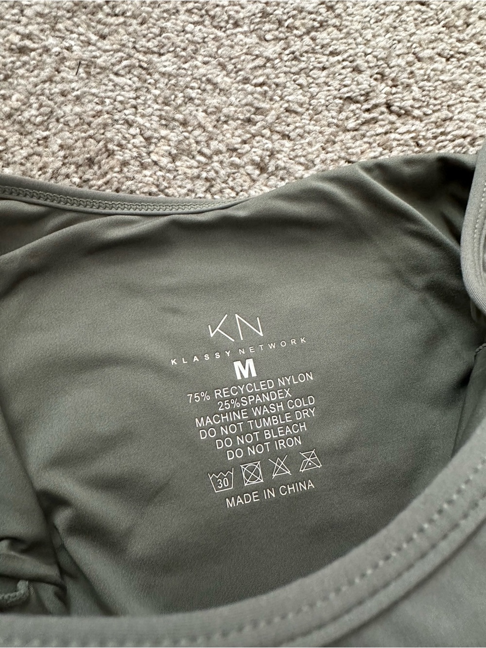 🌲 Klassy Network • Scoop Neck Tank Bodysuit in Forest Green - Picture 6 of 9